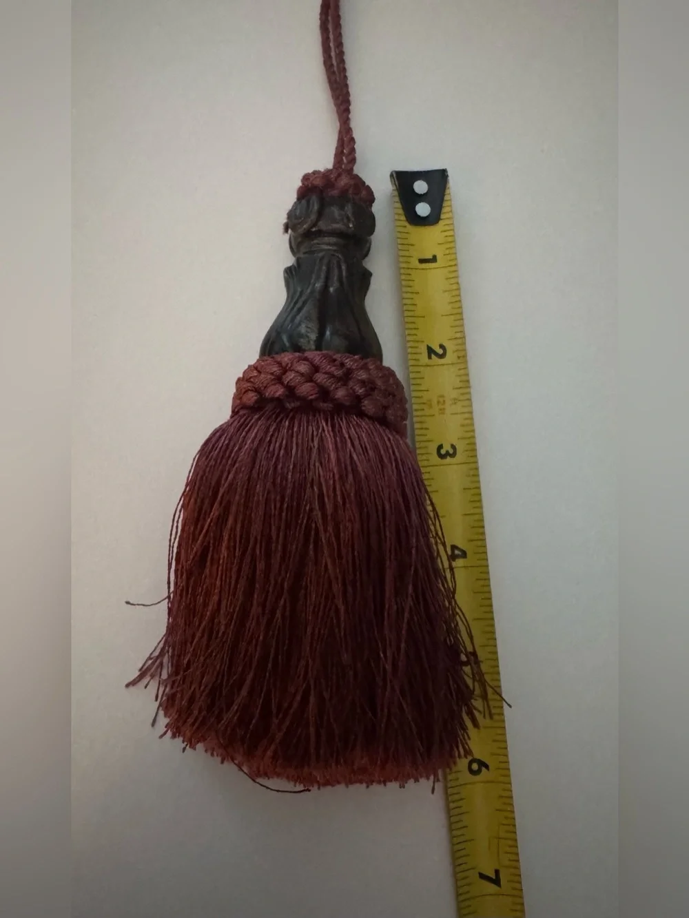 Elegance Burgundy Tassel Set in Deep Burgundy
